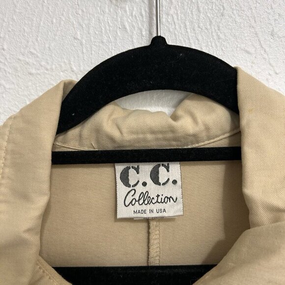 Vintage CC Collection Beige Long Sleeve Tunic Top Shirt Size XL 100% Cotton USA - Picture 7 of 10